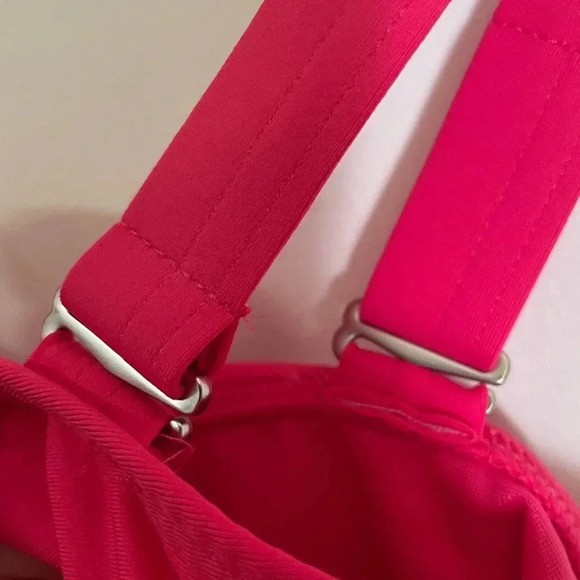NWT Lands' End Chlorine Resistant 1 or 2 Shoulder Strap Pink Swim Top, Sz XS 2-4 - Picture 5 of 5